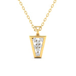 Stylish Diamond Gold Pendant