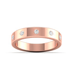 Dainty Diamond Gold Band
