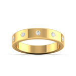 Dainty Diamond Gold Band