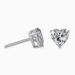 Heart Shape Diamonds Stud Earring