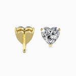 Heart Shape Diamonds Stud Earring
