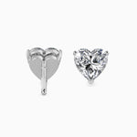 Heart Shape Diamonds Stud Earring