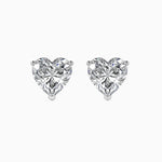 Heart Shape Diamonds Stud Earring