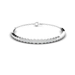 Modern Hexagon Diamond Bracelet