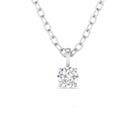 0.5 Carat Round Cut Solitaire Diamond Pendant