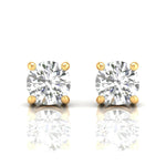 1 Carat Each Solitaire Studs