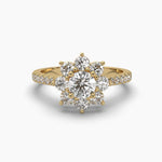 Solitaire Bloom Diamond Ring