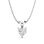 0.5 Carat Heart-Shaped Diamond Gold Pendant