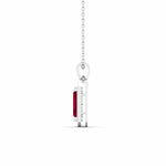 0.68 Carat Ruby and Diamond Gold Pendant