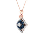 Blue Jewel Diamond Pendant
