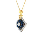 Blue Jewel Diamond Pendant