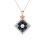 Blue Jewel Diamond Pendant