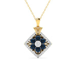 Blue Jewel Diamond Pendant