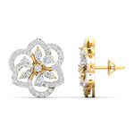 Elegant Petal Diamond Earrings