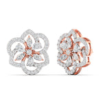 Elegant Petal Diamond Earrings