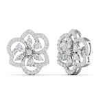 Elegant Petal Diamond Earrings