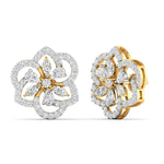 Elegant Petal Diamond Earrings