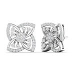 Geometric Petal Diamond Studs