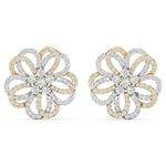 Classic Floral Diamond Earrings