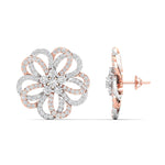 Classic Floral Diamond Earrings
