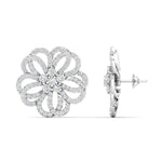 Classic Floral Diamond Earrings