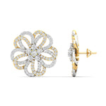 Classic Floral Diamond Earrings