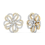 Classic Floral Diamond Earrings