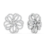 Classic Floral Diamond Earrings
