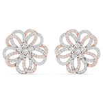 Classic Floral Diamond Earrings