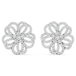 Classic Floral Diamond Earrings