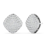 Cushion Diamond Cluster Earrings