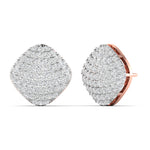 Cushion Diamond Cluster Earrings