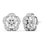 Cluster Setting Diamond Earrings