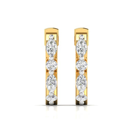 Embrace Diamond Huggie Earrings