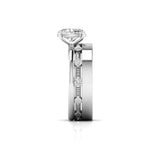 1.01 Carat Centre Solitaire Oval Diamond Ring