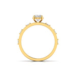 1.01 Carat Centre Solitaire Oval Diamond Ring
