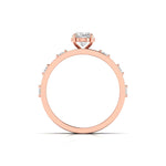 1.01 Carat Centre Solitaire Oval Diamond Ring