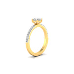 1 Carat Cushion Shape Solitaire Diamond Ring