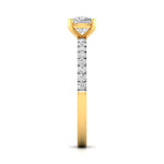 1 Carat Cushion Shape Solitaire Diamond Ring