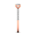 1 Carat Cushion Shape Solitaire Diamond Ring