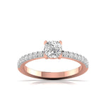 1 Carat Cushion Shape Solitaire Diamond Ring
