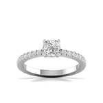 1 Carat Cushion Shape Solitaire Diamond Ring