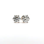 1.5 Carat Solitaire Modern Diamond Studs