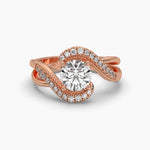 1.02 Carat Solitaire Round Diamond Twirling Ring