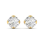 1.03 Carat Each Sparkling Solitaire Studs