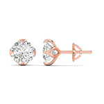1.03 Carat Each Sparkling Solitaire Studs