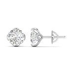 1.03 Carat Each Sparkling Solitaire Studs