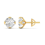 1.03 Carat Each Sparkling Solitaire Studs