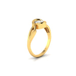 1 Carat Round Solitaire Tangled Diamond Ring