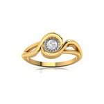 1 Carat Round Solitaire Tangled Diamond Ring